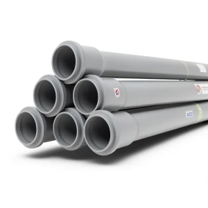 UPVC Pipes PN 4 Bar Size 225 mm Thickness 4.5 mm Gray Color | SAPPCO