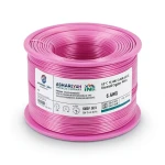 6 AWG Stranded Tinned Copper Wire, PVC Insulation 105°C, Pink, 600V, 500 Ft | Asharqiyah Cables Company for Industry