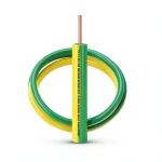 كابل نحاس THHN/THWN قطر 3.8 مم معزول PVC 105° أصفر مع أخضر | شركة الفنار