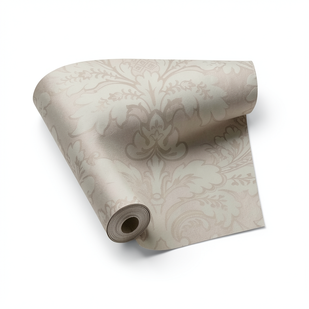 Italian Wallpaper Classic Design 10m x 1.06m, Beige, Model 700003