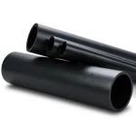 مواسير HDPE ضغط 10 بار PE 100 قطر 560 مم سماكة 33.2 مم لون اسود