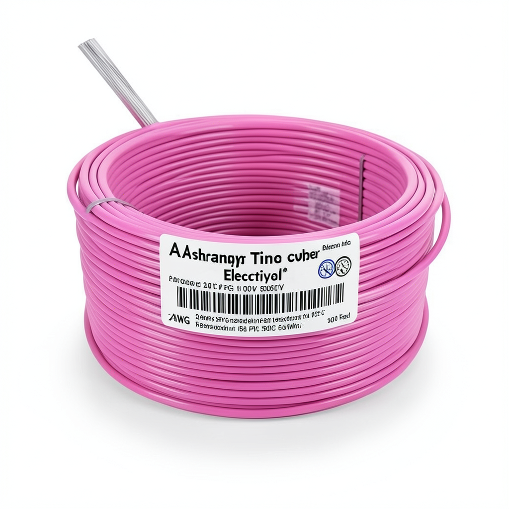 سلك كهرباء نحاس مجدول 2 AWG مطلي بالقصدير، معزول PVC 105°C، زهرى، 600 فولت، 500 قدم | شركة كابلات الشرقية للصناعة