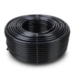 لفة أنابيب HDPE ضغط 16 بار PE 80 قطر 75 مم SDR 33 لون أسود