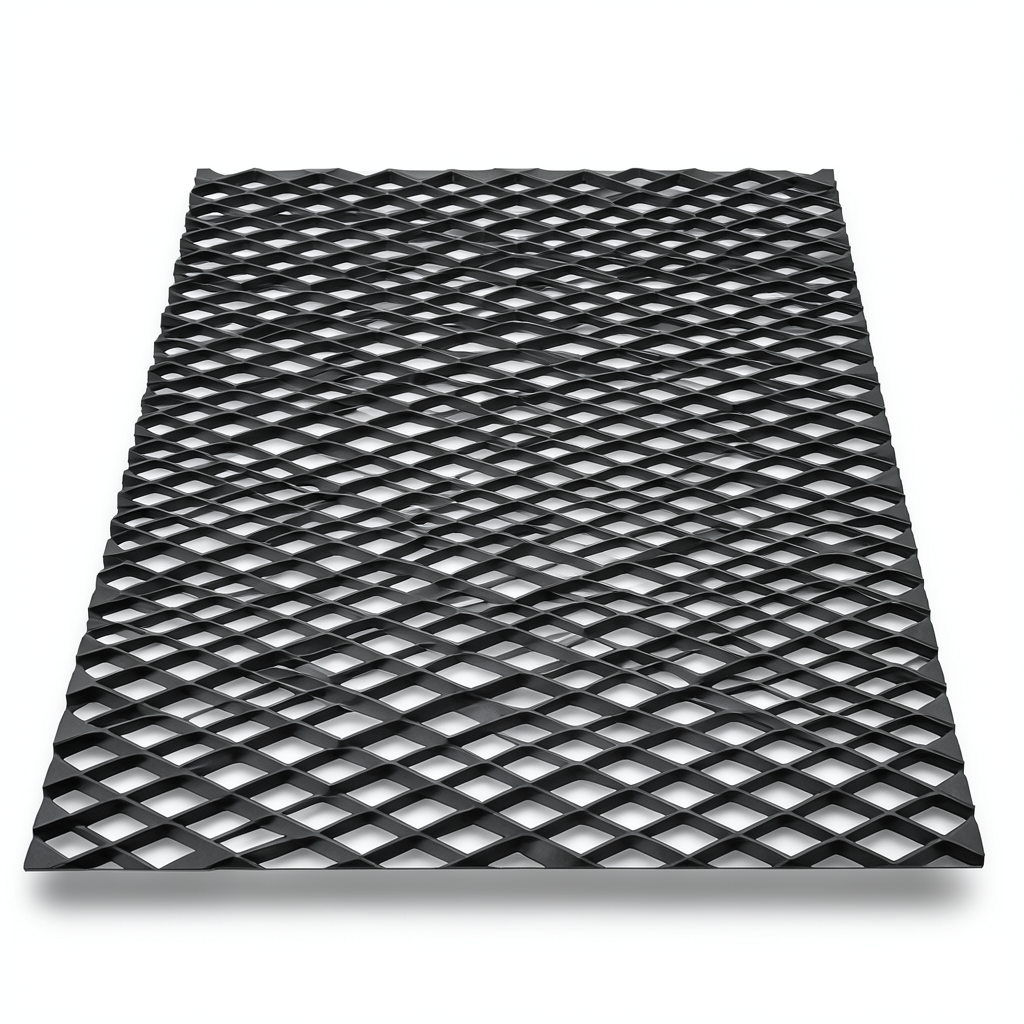 Hot Rolled Black Steel Expanded Metal Mesh Thickness 3.8 mm Width 1.22 m Length 3 m