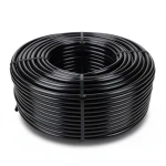 لفة أنابيب HDPE ضغط 16 بار PE 100، قطر 125 مم SDR 33، لون أسود