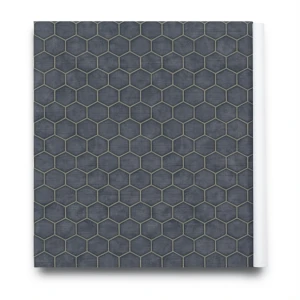 Italian Geometric Wall Covering 10m x 0.73m Dark Gray, Model 45125