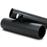 انابيب HDPE ضغط تشغيل 16 بار PE 100، قطر 180 ملم SDR 33 اسود