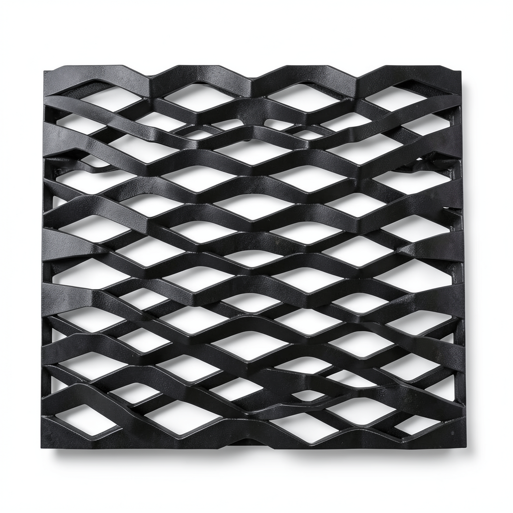Hot Rolled Black Steel Expanded Metal Mesh Thickness 4.8 mm Width 1.22 m Length 1 m