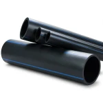 انابيب بلاستيك HDPE ضغط 16 بار PE 100 مقاس 355 mm SDR 33 لون اسود