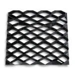 Hot Rolled Black Steel Expanded Metal Mesh Thickness 3.8 mm Width 1.22 m Length 1 m