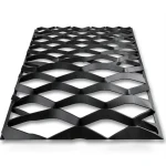 Hot Rolled Black Steel Expanded Metal Mesh Mazyoon Thickness 3.8 mm Width 1.22 m Length 4 m