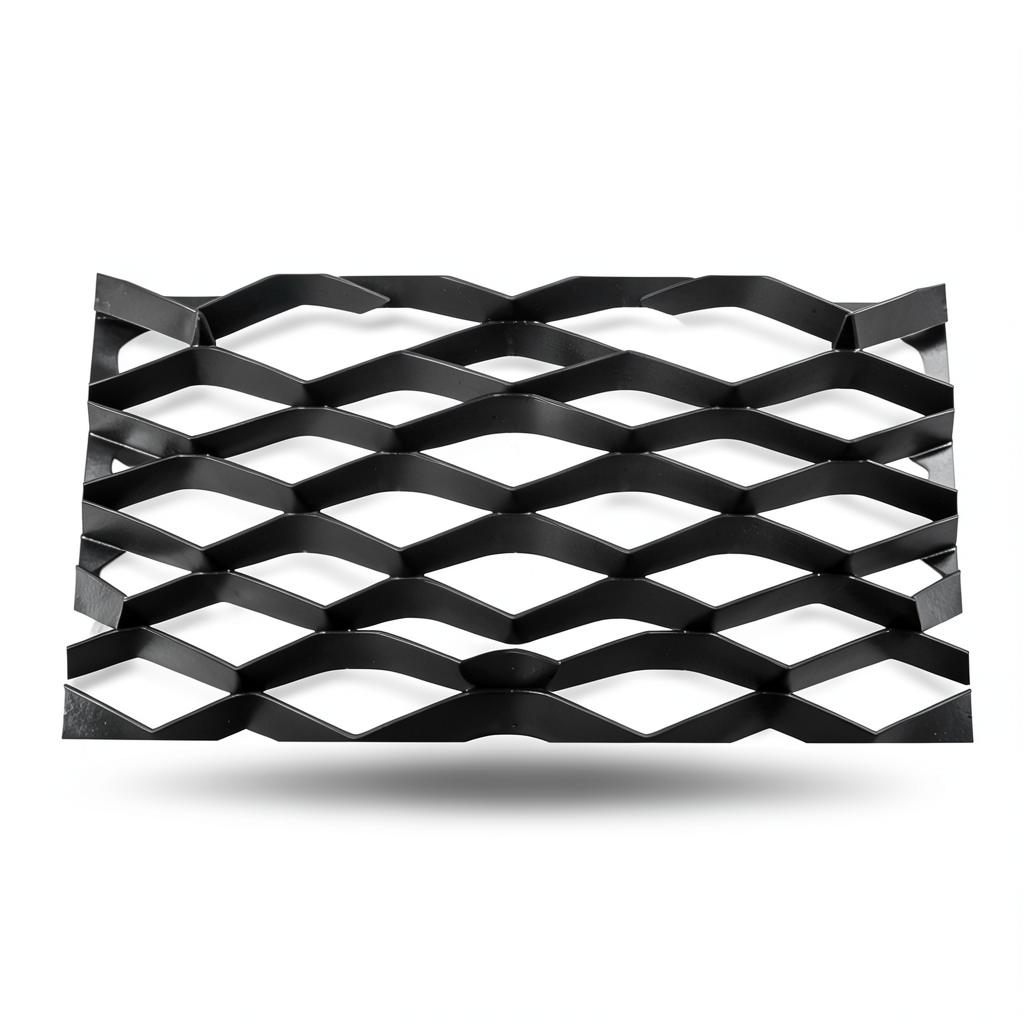Hot Rolled Black Steel Expanded Metal Mesh Thickness 3.8 mm Width 1.22 meter Length 5 meter