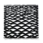 Hot Rolled Black Steel Expanded Metal Mesh Thickness 3.8 mm Width 1.22 m Length 6 m