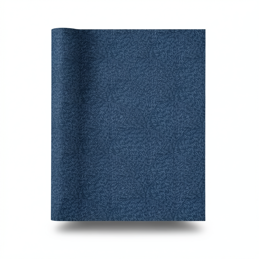 Spanish Patterned Wall Covering 10 m x 0.53 m Dark Blue