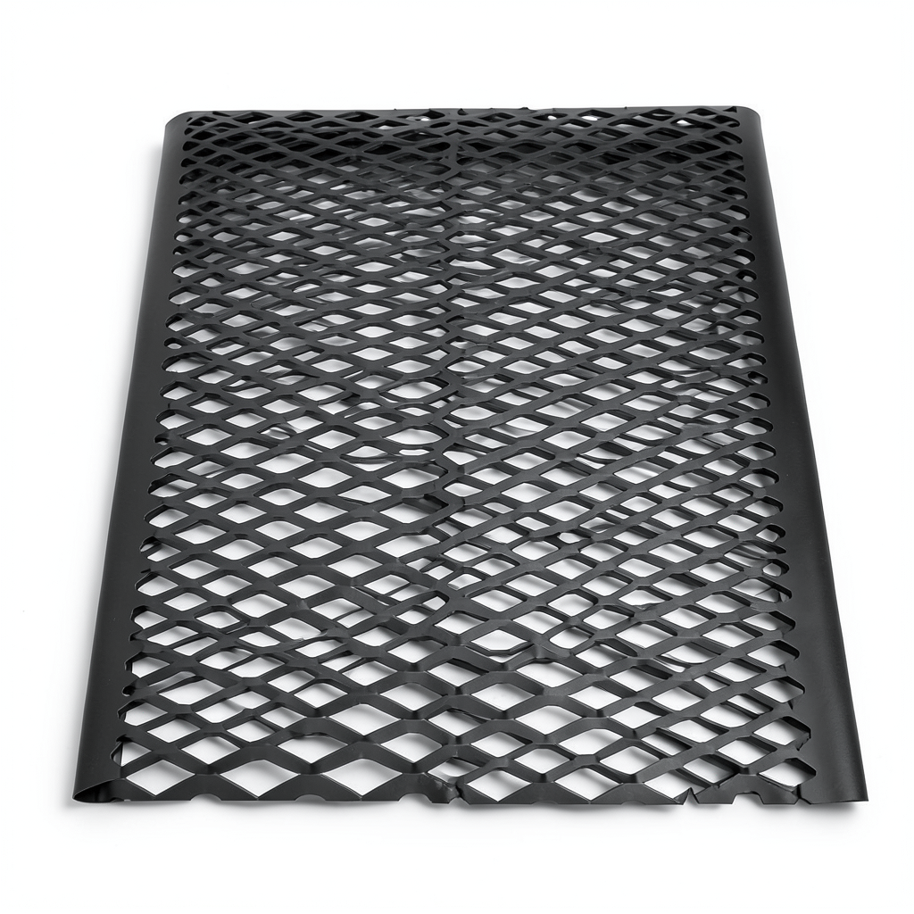 Hot Rolled Black Steel Expanded Metal Mesh Thickness 4.8 mm Width 1.22 m Length 2 m