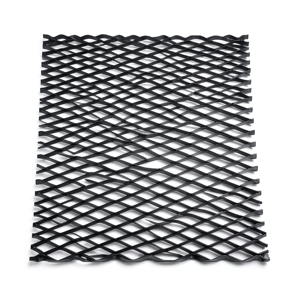Hot Rolled Black Steel Expanded Metal Mesh Thickness 4.8 mm Width 1.22 m Length 3 m