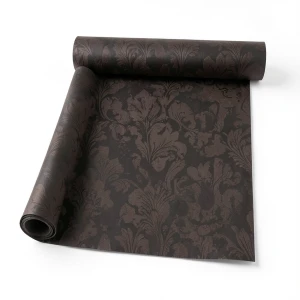 Italian Wallpaper Patterned Design Dark Brown, Size 10m x 1.06m, Model 81772