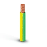 THHN/THWN Copper Cable PVC 105°C Insulation Diameter 2.7 MM 600 Volt 2500 Feet Yellow with Green | Al Fanar