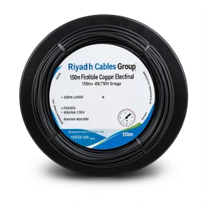 150mm Flexible Copper Electrical Wire, 450/750V, 1000m Length, Black | Riyadh Cables Group