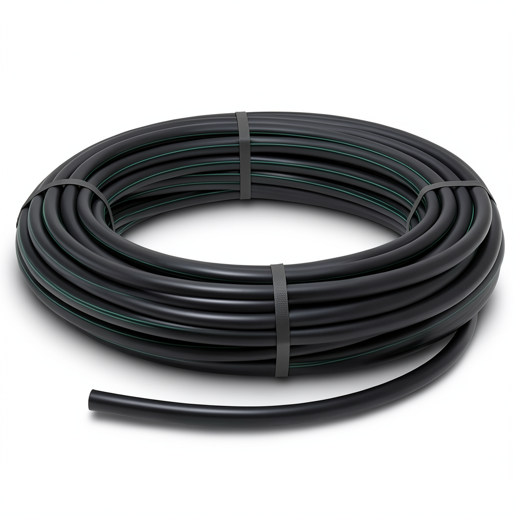 لفة أنابيب HDPE ضغط 9.8 بار PE 63 قطر خارجي 160 مم SDR 9 لون أسود