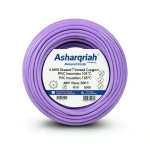 لفة سلك نحاس مجدول 6 AWG مطلي بالقصدير، عزل PVC 105°C، بنفسجي، 600 فولت، طول 500 قدم | شركة كابلات الشرقية للصناعة