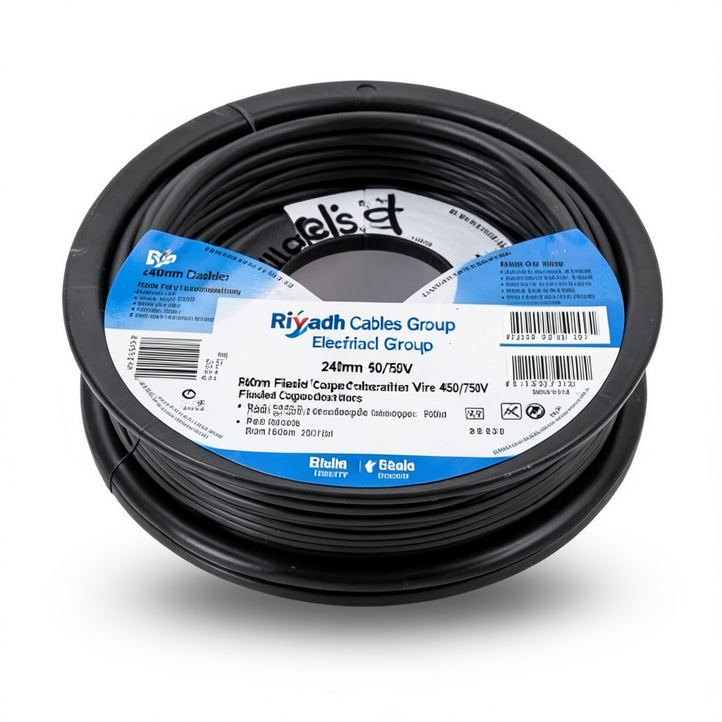 240mm Flexible Copper Electrical Wire 450/750V 1000m Black | Riyadh Cables Group