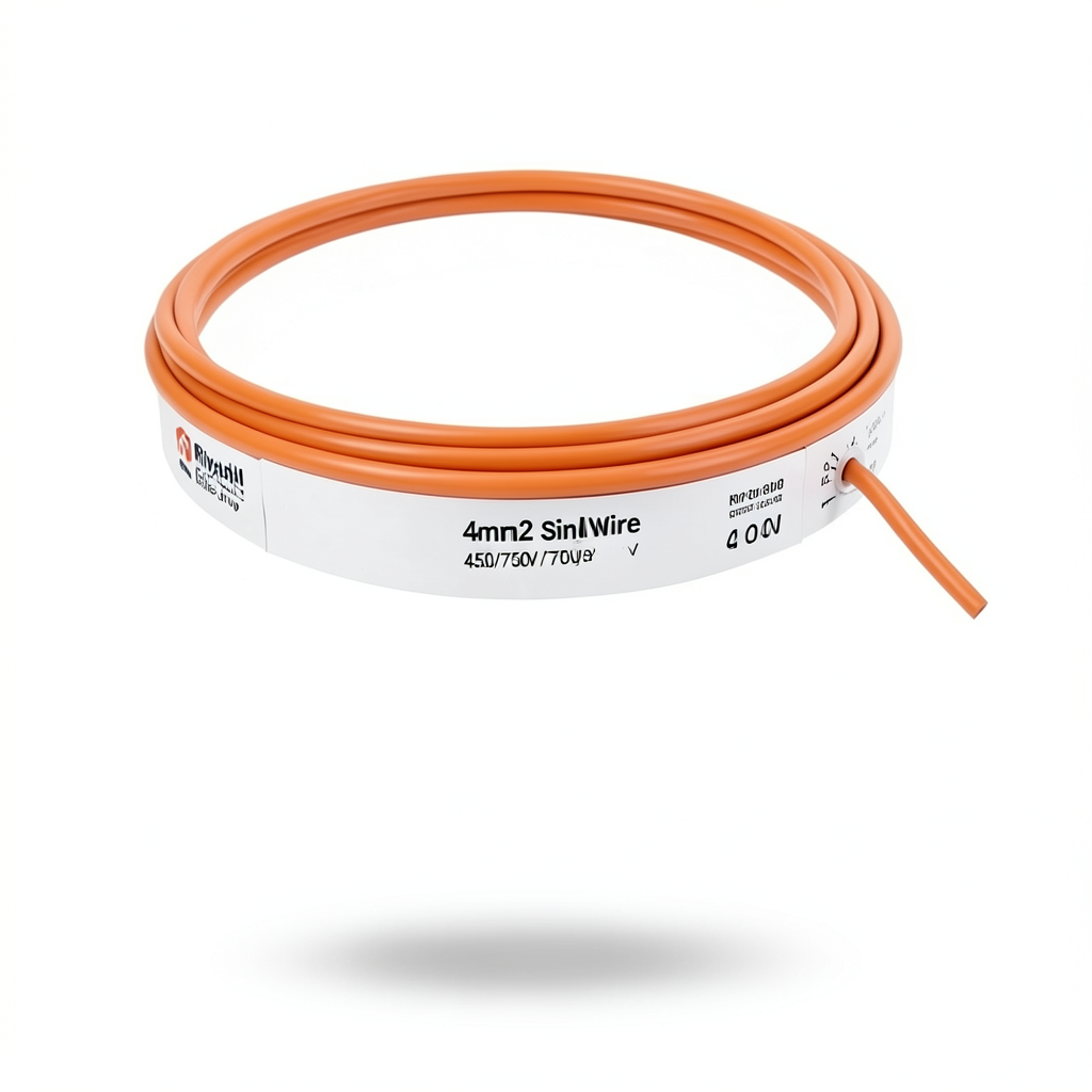 4mm2 Single Wire 450/750V Flexible Copper PVC Insulated Orange | Riyadh Cables Group