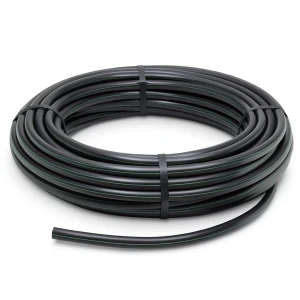 لفة أنابيب HDPE ضغط اسمي 3.9 بار PE 63 قطر خارجي 40 مم SDR 21 لون أسود