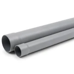 مواسير بلاستيك UPVC ضغط 100 psi مقاس 8 mm سماكة 5.97 mm لون رمادي