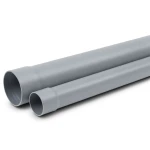 أنابيب UPVC ضغط اسمي 125 psi مقاس 1 1/2 إنش سماكة 2.03 مم لون رمادي