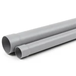 أنابيب بلاستيك UPVC ضغط اسمي 125 psi مقاس 2 إنش سماكة 2.36 مم لون رمادي