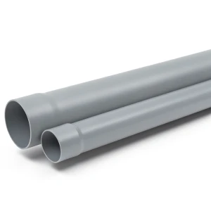 UPVC Plastic Pipe 3 inch Nominal Pressure 125 psi Thickness 3.25 mm Gray