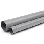 أنابيب UPVC ضغط اسمي 125 psi مقاس 4 إنش سمك 4.01 مم لون رمادي