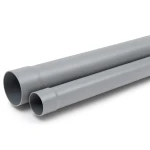 أنابيب بلاستيكية UPVC مقاس 8 إنش ضغط اسمي 125 psi سمك 7.54 مم لون رمادي