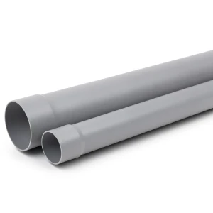 أنابيب بلاستيك UPVC مقاس 1 إنش ضغط اسمي 160 psi سمك 2.03 مم لون رمادي