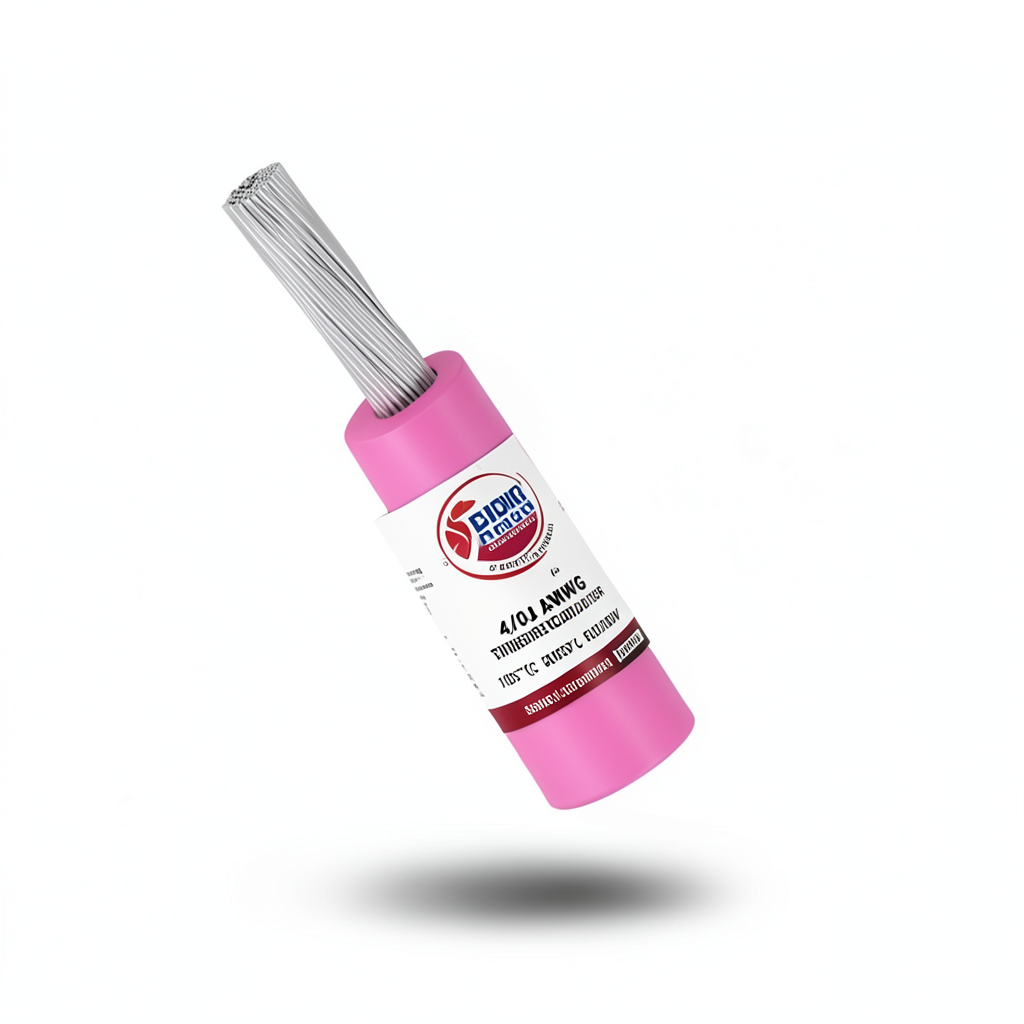 4/0 AWG Stranded Tinned Copper Electric Wire, PVC Insulation 105°C, Pink, 600V, 500 Feet | Asharqiyah Cables Company for Industry