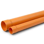 مواسير UPVC ضغط 250 psi مقاس 1 إنش سمك 2.46 مم لون برتقالي بني