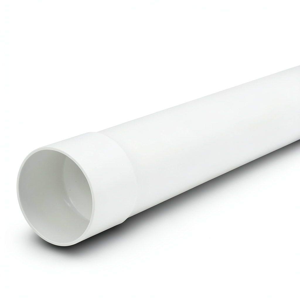 أنابيب UPVC ضغط اسمي 125 psi مقاس 6 إنش سمك 5.79 مم لون أبيض