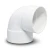 UPVC Plastic Elbow 90° Size ¾ inch White - Image 1