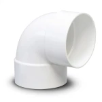 كوع UPVC زاوية °90 مقاس 3 إنش أبيض، جدول 40