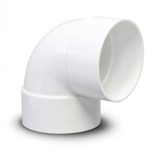 كوع UPVC زاوية °90 مقاس 3 إنش أبيض، جدول 40