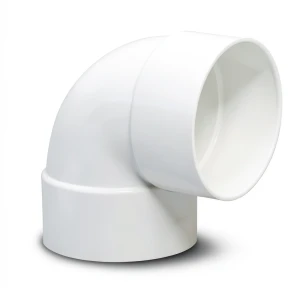 كوع UPVC زاوية °90 مقاس 6 إنش، لون أبيض