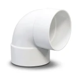كوع UPVC زاوية °90 مقاس 8 إنش أبيض، جدول 40