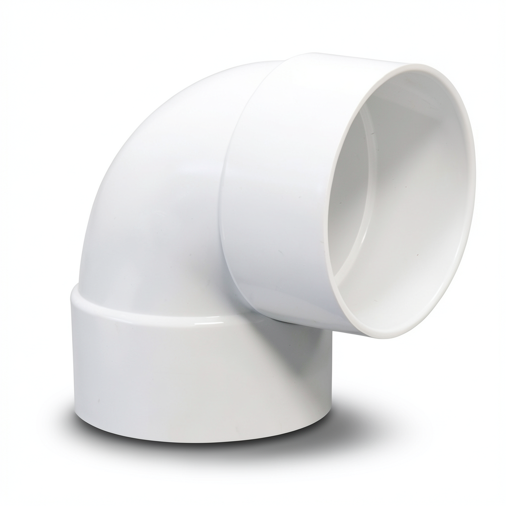 UPVC Elbow 90° Size 8 inch White, Schedule 40