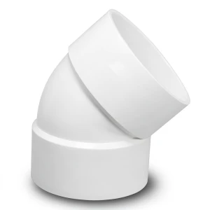 كوع UPVC زاوية 45° مقاس ¾ إنش أبيض