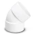 UPVC Plastic Elbow 45° 2 inch Schedule 40 White - Image 1