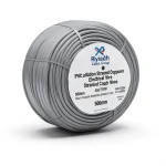سلك كهرباء نحاس معزول PVC، مقاس 500mm، 450/750 فولت، لون رمادي | مجموعة كابلات الرياض