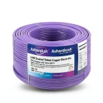 لفة سلك نحاس مجدول 6 AWG مطلي بالقصدير، عزل PVC 105°C، بنفسجي، 600 فولت، طول 500 قدم | شركة كابلات الشرقية للصناعة