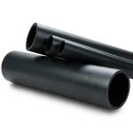 انابيب بلاستيك HDPE ضغط 16 بار PE 100 قطر خارجي 200 مم سماكة 18.2 مم لون اسود