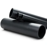 HDPE Plastic Pipe 16 Bar Pressure PE 100, 225 mm Outer Diameter, SDR 33 Black